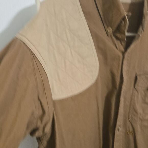 Men's Casual Brown Shirt with Beige Accent - Picture 4 of 9